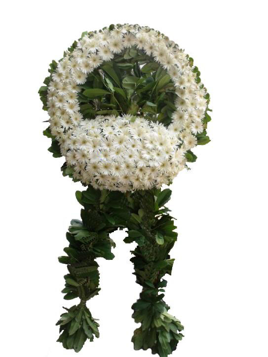 beyaz cenaze çelengi